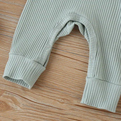 CozyNest – Autumn Cotton Romper for Newborns